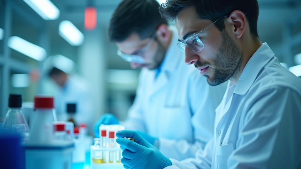 İstanbul teknokent biyoteknoloji firmasında çalışan mühendisler laboratuvar testleri yapıyorlar